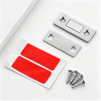 Ferme-porte magnétique silencieux à fermeture douce, ferme-porte invisible pour armoire, quincaillerie de porte à fermeture amortie