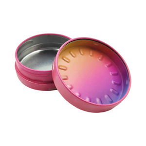 Boîte ronde en métal avec couvercle en <span class=keywords><strong>spirale</strong></span> à double couche pour tablettes d'accessoires de bonbons Conception à l'épreuve des enfants pour éviter toute ouverture involontaire - Product Image 4