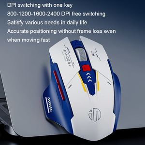 Vente en gros Nouveau design <span class=keywords><strong>Inphic</strong></span> F9 Mecha 2400DPI Souris de jeu sans fil rechargeable 2.4G Souris de jeu de bureau de charge - Product Image 5