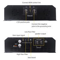 Amplificateur de voiture mono de classe D de style brésilien à haute efficacité 8000W, super puissant, professionnel, avec cornet de subwoofer en aluminium