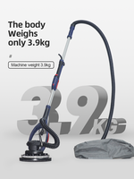 800W 225mm haute efficacité meuleuse murale sans poussière Portable mastic rectifieuse mur ponceuse cloison sèche ponceuse