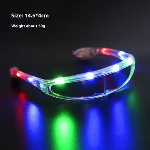 Gafas Luminosas de Neón con Diseño Nuevo al por Mayor, Accesorios Brillantes para Disfraces de Navidad, Halloween, Graduación y Fiestas - Product Image 4
