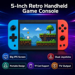 Yuou <b>Handheld</b> Game <b>Console</b> 4.5-Inch Screen Aluminum Alloy RGB Classic <b>Retro</b> Design 480x854 Resolution - Product Image 4
