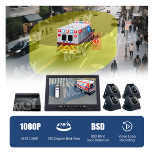 MCY AI BSD Ahd 1080P copertura angolo cieco <span class=keywords><strong>360</strong></span> grado di Bird View sistema di telecamere per auto con telecamera Fisheye 4 Surround View - Product Image 2