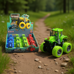 Tractor Clutch Display 12 Pcs Off <b>Road</b> Pull <b>Back</b> Toy Car Set For Kids - Product Image 3