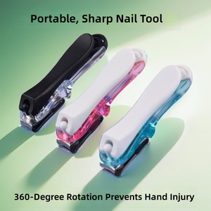Cortauñas Clásico KHC de Acero Inoxidable con Rotación de 360 Grados, Cuchilla Recta Desmontable para Uñas de Manos y Pies - Product Image 4