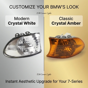 Luz de Señalización de Esquina para <span class=keywords><strong>BMW</strong></span> E38 Serie 7 1999-2001, Lámpara Indicadora Blanca/Ámbar Cristal, 63138379107 63138379108, Venta al Por Mayor de Fábrica - Product Image 1