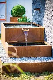 Fuente de Agua Decorativa para Jardín Exterior, Escultura de Cascada en Acero Corten, Diseño Personalizado - Product Image 4