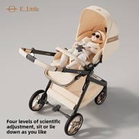 Poussette bébé YiletuEMU Max en alliage d'aluminium, légère, pliable, haute position, pour nouveau-né et nourrisson, capacité de charge 15 kg
