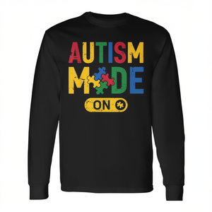 Camiseta de manga larga Autism Mode On Puzzle, camiseta de concienciación sobre el autismo - Product Image 2