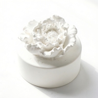 Diffuseur d'huiles essentielles en céramique, parfumé aux fleurs, en porcelaine, fait main, pour l'aromathérapie à domicile, désodorisant d'ambiance