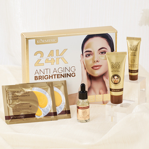 KORMESIC - Set de Cuidado Facial Antienvejecimiento con Oro de 24k, Hidratante, Nutritivo, Limpiador, Reafirmante y Rejuvenecedor - Product Image 1