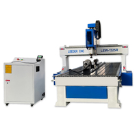 Machine de routeur de commande numérique par ordinateur pour l'industrie d'armoire et de meubles avec le côté rotatoire