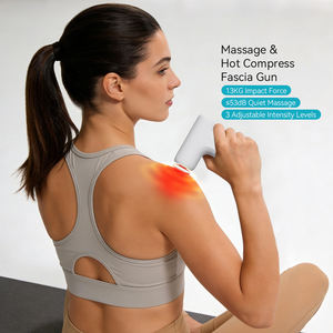 Professionelle Tragbare Kabellose Mini Elektrische Tiefengewebe-Perkussionsmassagepistole mit Wärmefunktion Bürstenloser Motor Muskel-Faszien-Massagegerät - Product Image 2