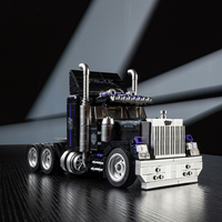 Camionnette de Noël PB8829, mini-voiture, puzzle à assembler, briques, jouets pour garçons, kits de construction MOC, cadeau de Noël