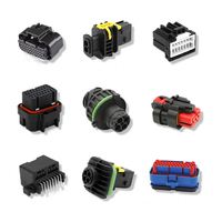 Connecteur automobile TE AMP 6, 9, 12, 15, 18, 21 broches, prise capteur fil-fil, borne universelle pour câblage automobile mâle/femelle