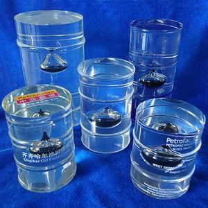 Benutzerdefinierte Klar Acryl Harz Souvenir Geschenk Öl Drop Briefbeschwerer - Product Image 1