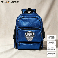 Sac à dos scolaire personnalisé bleu roi à paillettes pour enfants, 1 pièce MOQ, sac à dos brillant et scintillant, sac à dos personnalisé avec logo