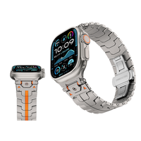 Bracelet Milanese Loop de style Mecha, luxe, léger, avec fermoir papillon magnétique en acier inoxydable pour montre Ultra1/2 49mm Series
