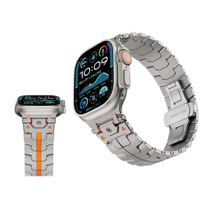 Bracelet Milanese Loop de style Mecha, luxe, léger, avec fermoir papillon magnétique en acier inoxydable pour montre Ultra1/2 49mm Series - Product Image 1