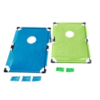 Jeu de lancer 2-en-1 en plastique avec sacs de sable pour jardin, Cornhole, jeux d'extérieur pour enfants, équipement de sport et de loisirs, certifié ASTM