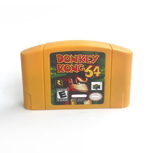 Version américaine anglaise, coque jaune, Donkeye <span class=keywords><strong>KONG</strong></span> <span class=keywords><strong>64</strong></span>, consoles de jeux vidéo rétro, cartouche de jeu <span class=keywords><strong>64</strong></span> bits pour N64 - Product Image 1