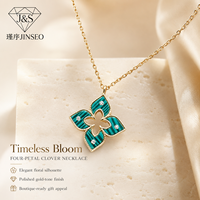 Collier Pendentif Trèfle Ajoure en Argent Sterling S925 avec Malachite Naturelle, Plaqué Or Rose Vintage, Bijoux pour Boutiques et Vente au Détail