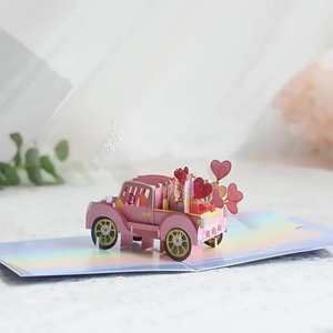 Customized 3D Stereoscopic Popup PapeCards Handcrafted <b>Birthday</b> Greeting Cards UV Printing Matte Lamination Coated <b>Paper</b> DIY - Product Image 3