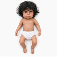 Lebensechte 12 Zoll Afroamerikanische Reborn-Babypuppe aus Vollsilikon Realistische Neugeborenen-Spielpuppe Kuschelige Komfortpuppe Geschenk