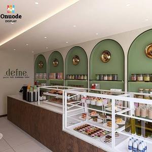 ร้านกาแฟและชานมไข่มุกสมัยใหม่ |   ออกแบบร้านกาแฟแบบคีออสก์ตามสั่ง |   โซลูชั่นเฟอร์นิเจอร์สำหรับจัดแสดงสินค้าปลีก - Product Image 1