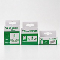 Clous et agrafes pneumatiques de 0,8 mm en acier pour charpenterie, rénovation et aménagement intérieur, agrafes de type porte, en U et en T