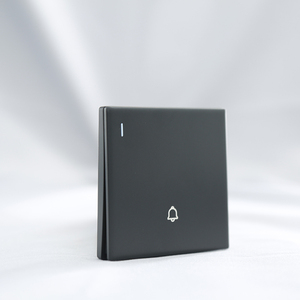 Interruptor de <span class=keywords><strong>timbre</strong></span> de pared de 1 botón, 250V 10A, negro, de 1 canal, a bajo <span class=keywords><strong>precio</strong></span> - Product Image 2