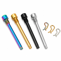 Goupille de retenue de frein de vélo en titane noir argenté arc-en-ciel M4 M5 M6 M7 M8 avec circlip pour remplacement de plaquettes d'étrier hydraulique