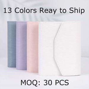 Yihe 13 colori Saffiano Epi pelle A6 Budget Binder Custom Ring Binder Custom Ring Binder Top Seller scuola/ufficio cancelleria regalo foglia di mosca - Product Image 2