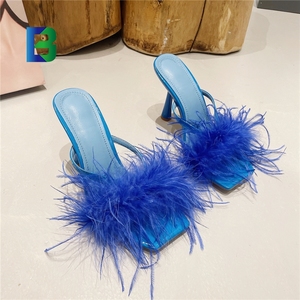 Sandali con spalline sandali con tacco alto da donna moda moda stile stile estivo ciabatte <span class=keywords><strong>infradito</strong></span> 2025 - Product Image 3