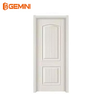 Porte en bois à une seule porte avec motifs floraux, porte en bois d'intérieur de luxe