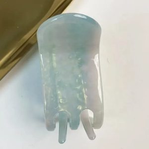 Mini pince à cheveux de luxe en acétate – Faite à la main, légère et écologique <span class=keywords><strong>pour</strong></span> coiffures mi-attachées et <span class=keywords><strong>pour</strong></span> dompter les mèches rebelles - Product Image 5