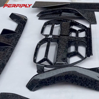 Kit carrosserie Perfiply en fibre de carbone forgée à sec : Lame avant, jupes latérales, diffuseur arrière, calandre, spoiler, pare-chocs pour BMW G80 M3 G82 M4 2021+