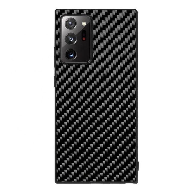 Carbon Fiber Board Stuck Hard Mobile Phone Case for Samsung Note 20 Ultra