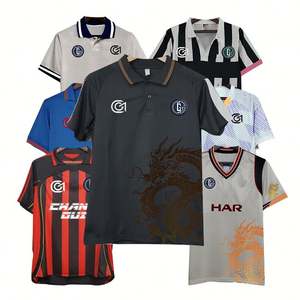 Camiseta de Fútbol de Manga Corta para Verano, Versión Tailandesa 2025/2026, Cómoda, Transpirable, de Secado Rápido, Unisex, Retro - Product Image 1