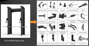 W6150-S1 Equipo de Fuerza para Gimnasio Máquina de Polea Ajustable Sencilla y Doble Selección de Carga con Pin OEM Máquina de Cruce de Cables - Product Image 3