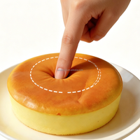 19cm Extra Großes Riesiges Rundes Brot PU Quetschspielzeug Simuliertes Lebensmittel Kuchen Ei Gebäck Langsam Zurückfederndes Squishy Stressabbau Fidget-Spielzeug