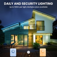 Luces LED Impermeables IP67 con Control Remoto por Aplicación, Fácil Instalación, Iluminación Decorativa para Exteriores, Jardín, Patio y Casa
