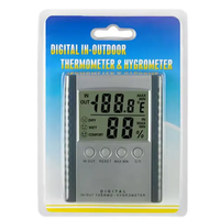 Termómetro higrómetro para interiores y exteriores con medición de humedad y temperatura digital LCD para el hogar con datos mínimos máximos