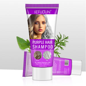 Set de Champú para Teñir el Cabello SEFUDUN, Tinte Gris que Neutraliza el Tono Amarillo, Elimina el Color Cobrizo, Repara las Puntas Abiertas, Mascarilla Capilar en Crema - Product Image 2