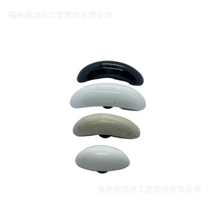 Crescent <b>Ceramic</b> Drawer Handle Oval Shape Durable Furniture Hardware Minimalist Design - Product Image 1