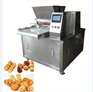 Hot Koop Bakkerij Kleine Commerciële Automatische Fortuin Biscuit Krokante Cookie Dropping Depositor Vullen Vormen Persmachine Prijs