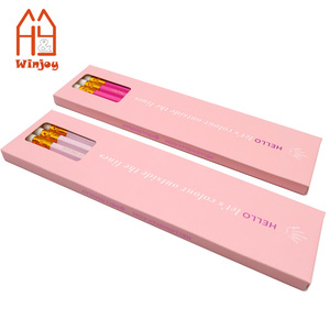 Tùy Chỉnh Đẹp Màu Hồng #2 Hb Bút Chì Với Cao Su Cá Nhân Hộp 6 Đóng Gói Bằng Gỗ Lục Giác Bút Chì Đặt Cho Cô Gái Và Phụ Nữ Món Quà - Product Image 2