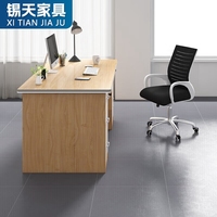 Ensemble de mobilier de bureau moderne en XTBGZ-002 panneau de mélamine bureau et chaise en forme de L Table de travail pour le personnel et les employés de bureau