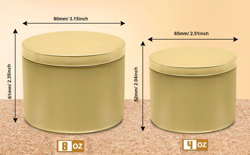 Gold with gold lid